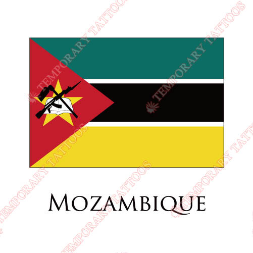 Mozambique flag Customize Temporary Tattoos Stickers NO.1936